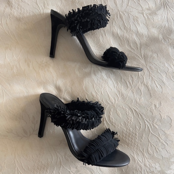 Joie 'Poppi' Suede Fringe Heels | NWOT - Picture 5 of 9